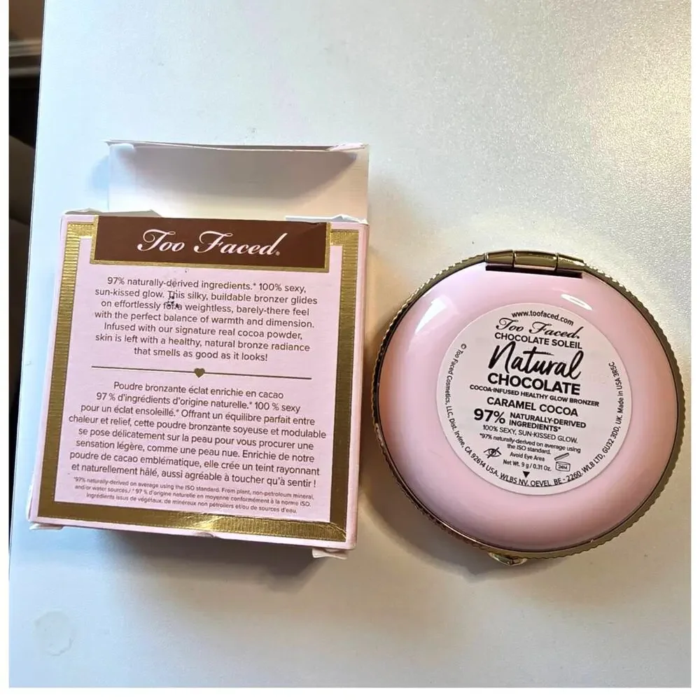 Too Faced Chocolate Soleil Natural Chocolate Bronzer, Caramel Cocoa/ NEW IN BOX
